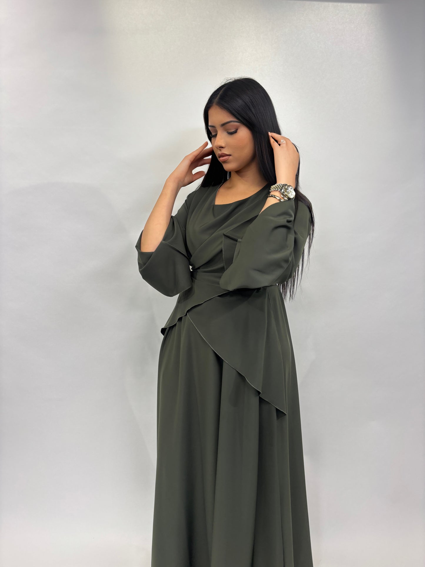 ABAYA ELEGANT VERT